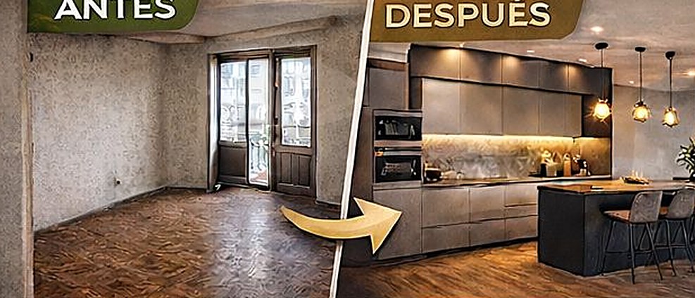 Antes y después de una reforma de baño realizada por EXACTA